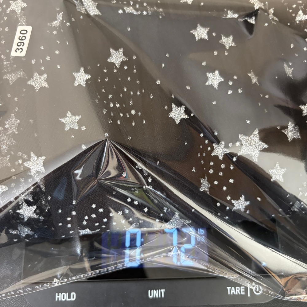Betsey Johnson Celestial Star Print Mesh Tiered Midi Dress Size 8 Black Silver - Picture 14 of 14